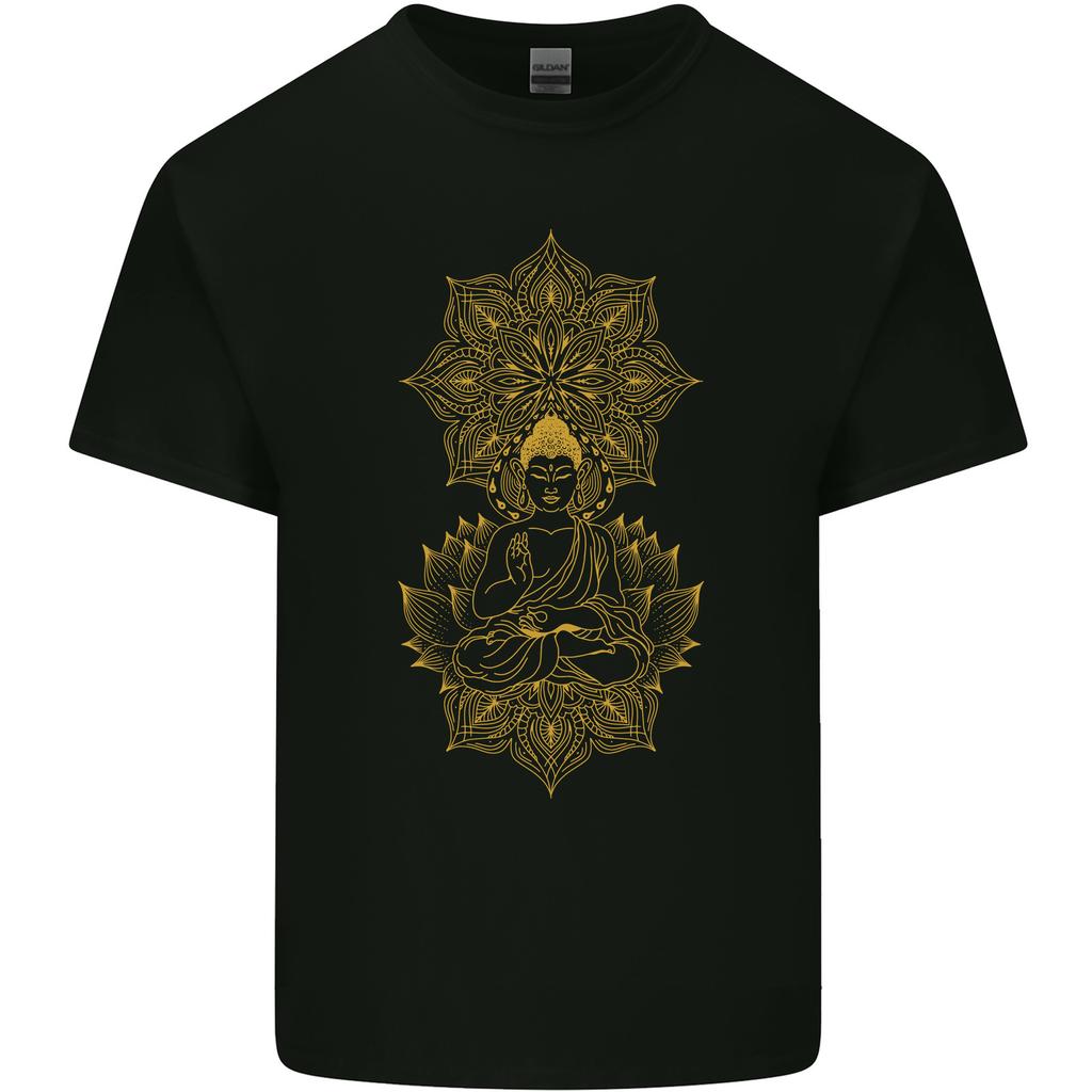 Mandala Buddha Art Mens Light Cotton T-Shirt