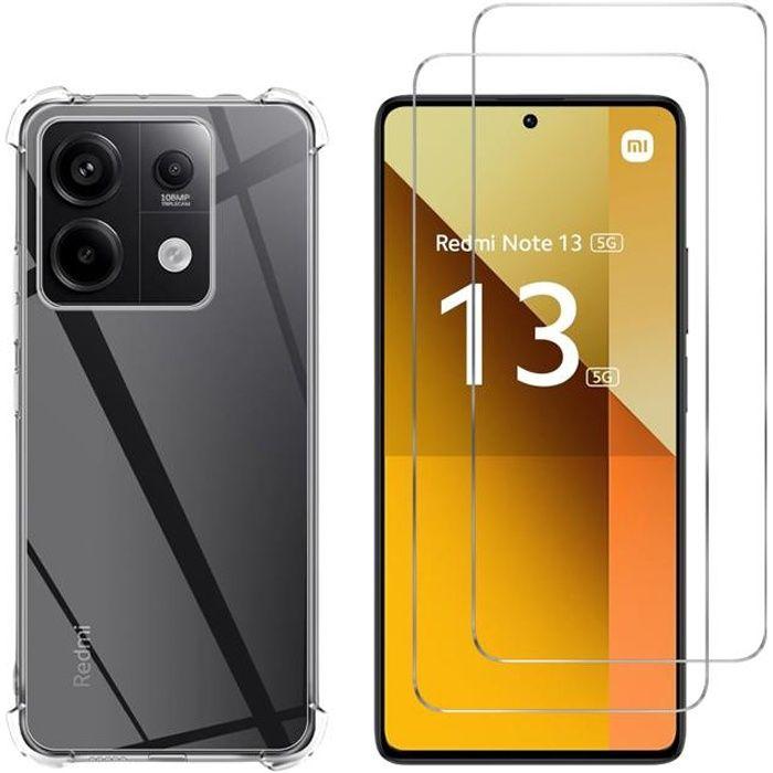 Coque antichoc pour Xiaomi Redmi Note 13 5G et 2 Verres Trempé Film Protection Ecran Phonillico®
