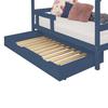 Bed Drawer 80 X 160 with Slatted Base BUDDY - Navy Blue