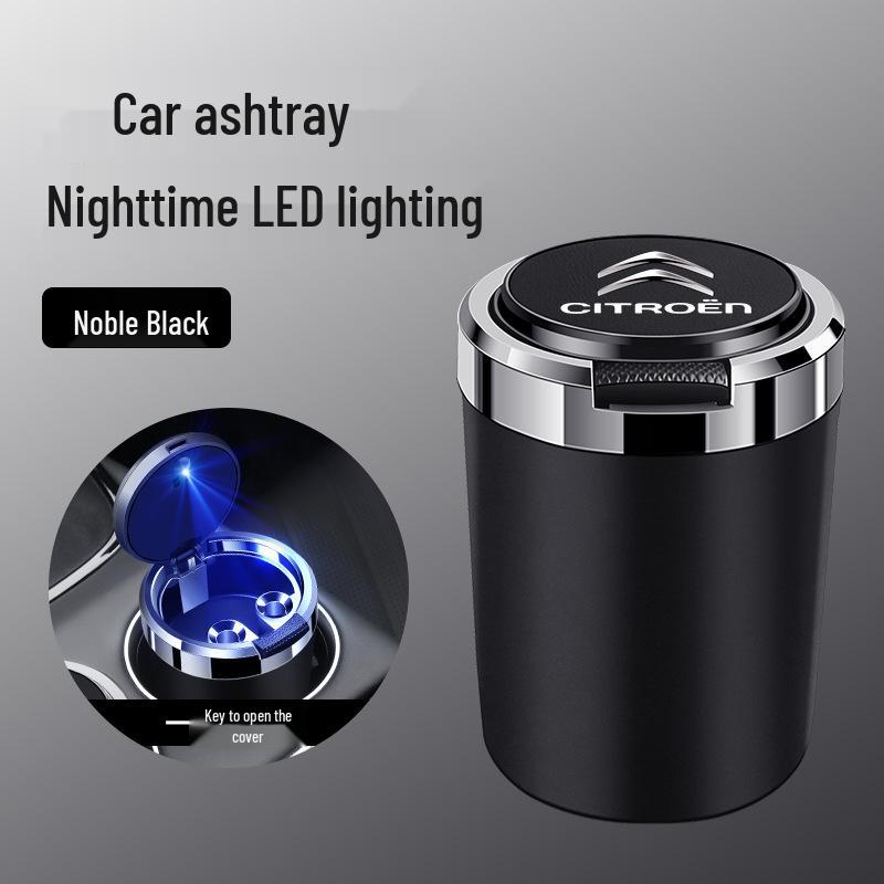 Citroen Car Ashtray with Metal Liner and Flame Retardant - Fits C3-XR, Elysée, C4L, Versailles, C5, XC6