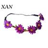 Adjustable Daisy Crown for Girls Sunflower/Daisy Wreath Headband Women Girls, Flower Headpiece, Daily Wear Silk Beach Photography Summer Dress