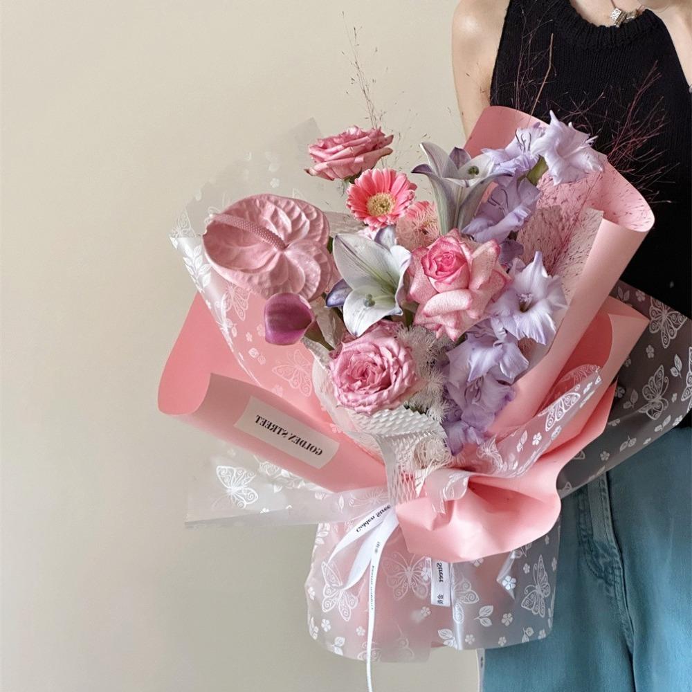 20Pcs Translucent Florist Packaging Paper Waterproof Bouquet Wrapping Paper  Gifts