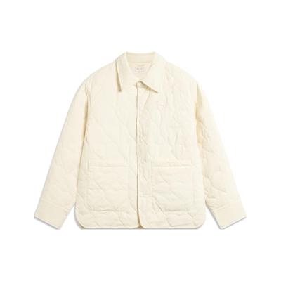 Li Ning X League Of Legends Collaboration Poro Solid Color Loose Cotton Jacket Women Jacket Off-White AFMT030-1
