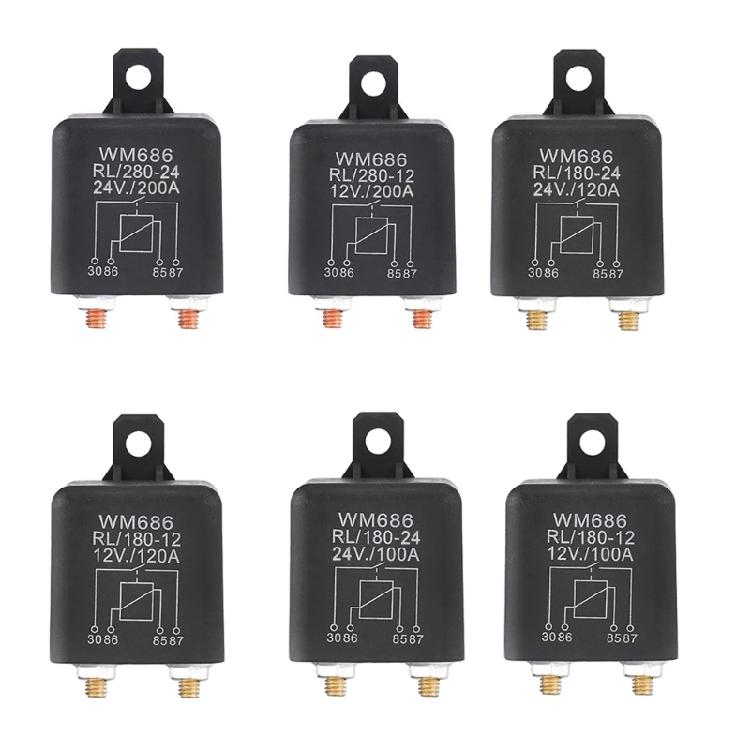 Intelligent Home Compatible 24 Volt Auto Relays 200 Amp Power Relays Easy to Use Designs for Extreme Temperature Conditions