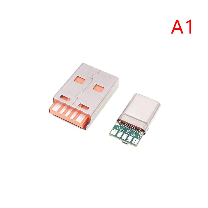 Быстрая зарядка Type-C Usb 65W 5A мужской разъем сварка с 5-контактной печатной платой + Type A мужской 6-контактный Usb Diy Otg набор для зарядки данных