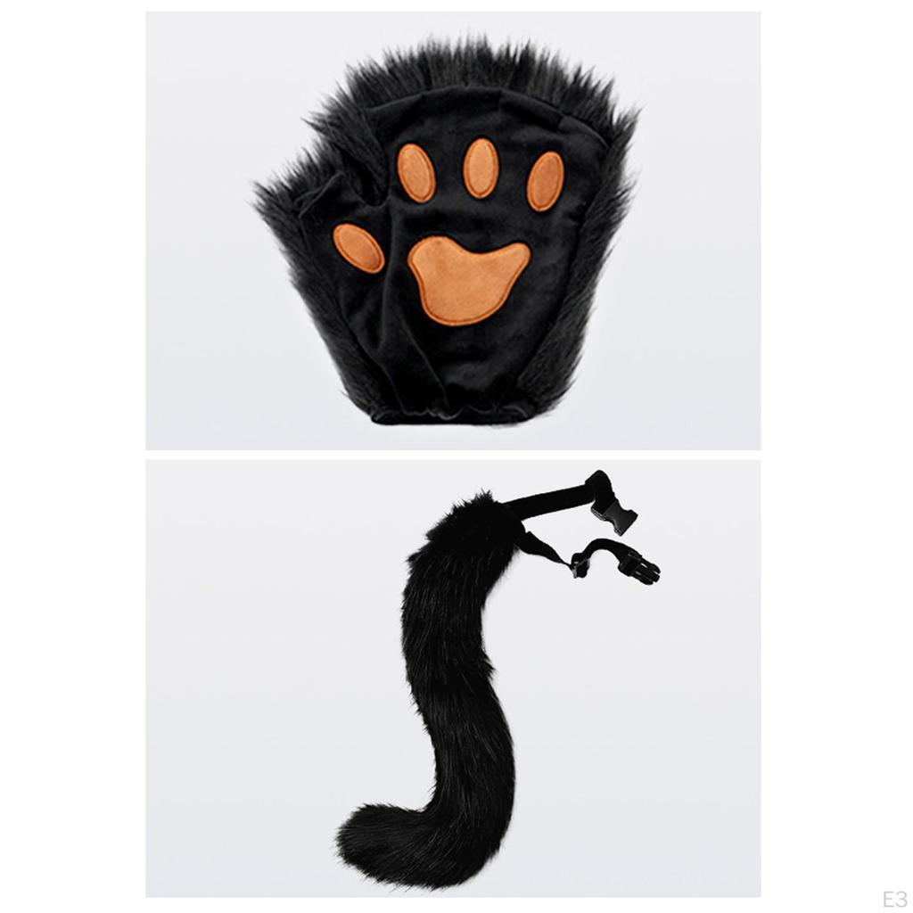 Маска и хвост в наборе для костюмированной вечеринки «Кошка для ролевой игры», «Карнавал», «Выпускной», «Ночной клуб»