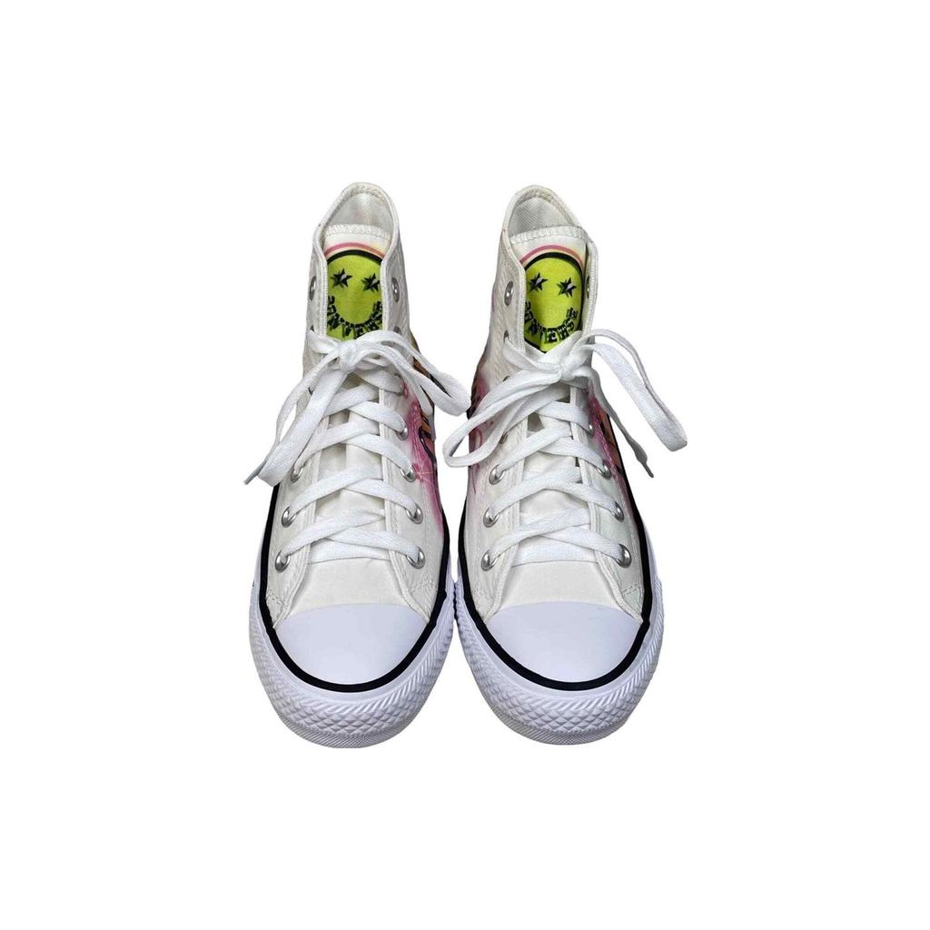 Converse All Star Light Удобные Модные Высокие Кеды из Канваса Унисекс Белые 168997C