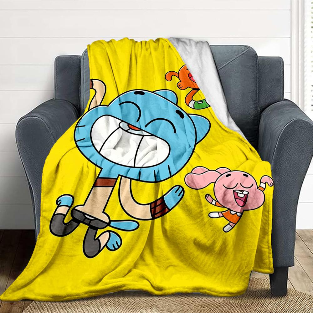 Gumball World Flannel Blanket Throw Blanket Soft Warm Sofa Bed Camping home Decor Unique Christmas Gift C926146