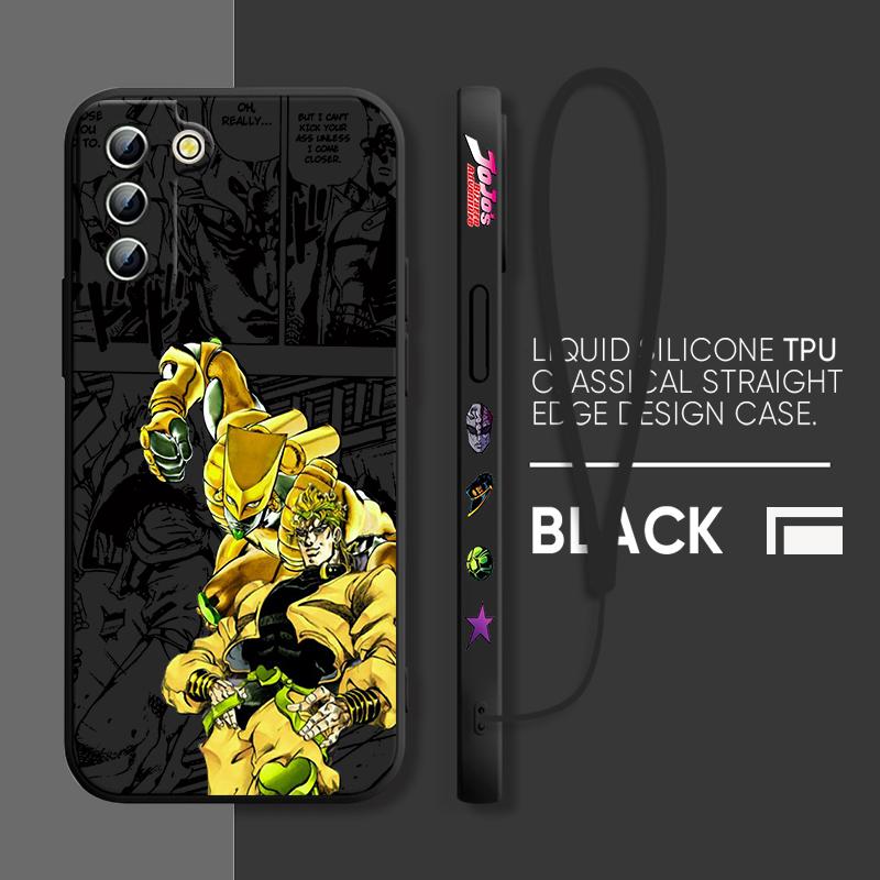Чехол для телефона Anime JOJO Villain Diavolo Dio для Samsung Galaxy S23 S22 S21 S20 Pro FE Note 20 Plus Ultra Liquid с левой веревкой