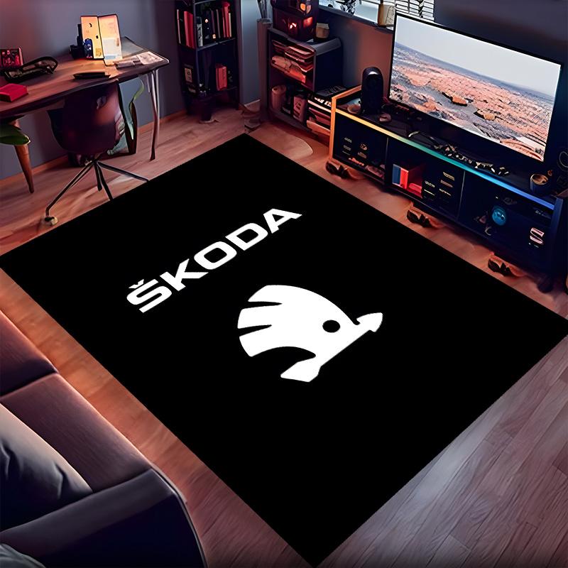 Skoda Polyester Carpet, Soft Indoor Mat for Office Chair, Living Room, Computer Desk - Decorative Home Office Rug Design