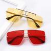 Square Frameless Trimmed Sunglasses Personalized Big-Name Glasses Large-Frame Sunglasses