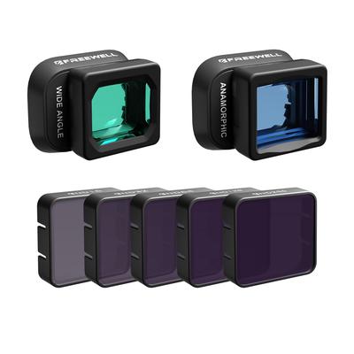 Объектив Freewell DJI Mini 4 Pro с анаморфным фокусным расстоянием и нейтральным фильтром, широкоугольный.