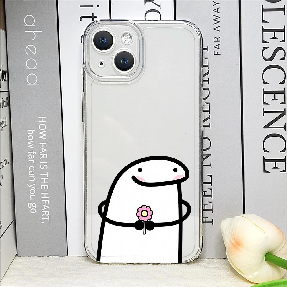 F-Flork Забавный Мем Пара Чехол для Телефона для IPhone 15 14 13 Pro Max 16 13 12 11 Mini 7 8 15 14Plus SE 2020 X XS XR Прозрачный Мягкий Чехол