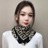 Универсальный шелковый хлопковый шарф с магнитной пряжкой: Двусторонняя многофункциональная шейная повязка