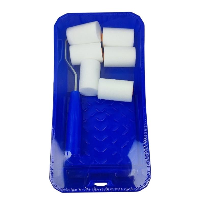 2" Small Foams Paint Paint Roller Brush 2inch Foams Paint Brush Paint Roller with Tray Perfect for Painting Narrow Area