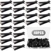 Dianrui 40PCS Black Square Head Car Vent Clips, 9Mm Auto Air Conditioner Outlet, Air Freshener For Car Office Home