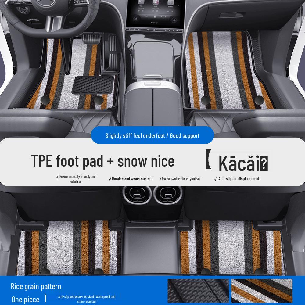 Совместимые ТПЭ коврики и накладки на пороги для Mercedes-Benz A, C, E-Class, L, GLA, GLB, GLC - Полное покрытие