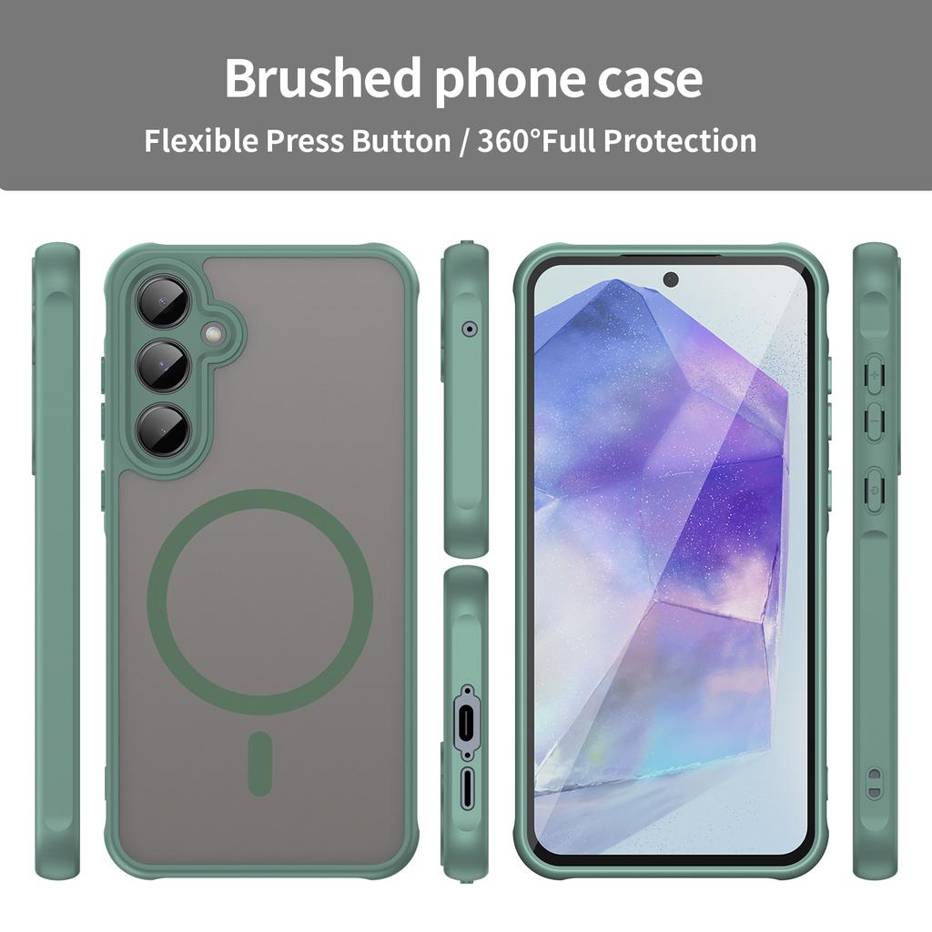 Samsung Galaxy S25 Plus Magsafe Phone Case,Magnetic Shockproof Magsafe Phone Case,Bumper Hybrid Cover for Samsung Galaxy S25 Plus