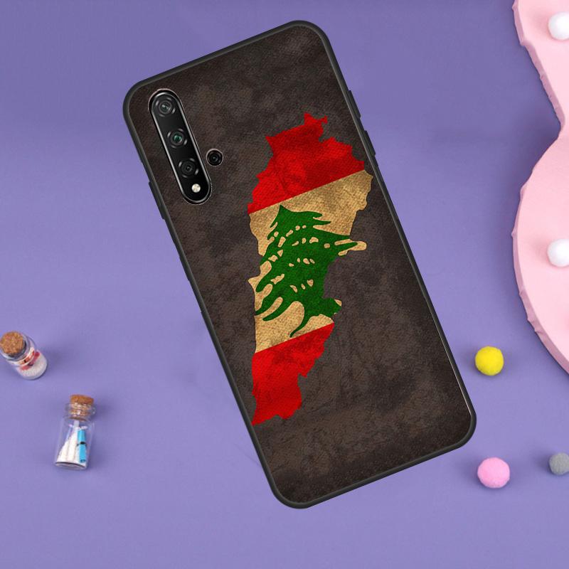 Lebanon Flag Map Case For Huawei Nova 10 9 SE 11 Pro 11i 8i 7i 3i Y60 Y61 Y70 Y90 Y91 P20 P40 P30 Lite Cover