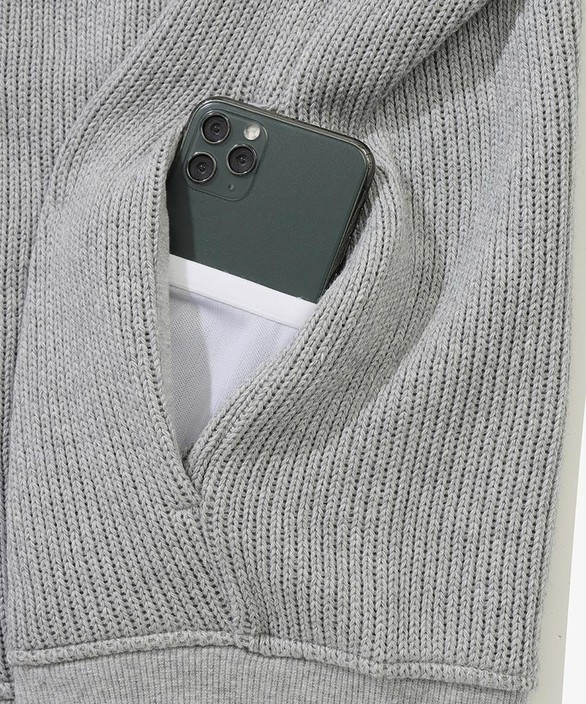 New Era [Black Label] Zip-Up Jacket Heather Grey 14954697