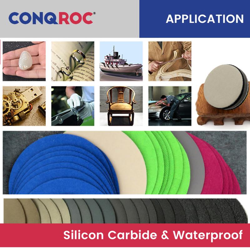 100 Pieces 150mm (6-Inch) Silicon Carbide Sanding Discs Waterproof Hook and Loop for Wet or Dry Sanding Grit 60~10000