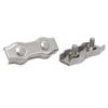 2Pcs M10 Duplex Wire Rope Grip Stainless Steel Cable Clamps Caliper Rigging Hardware