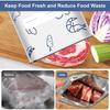 10 шт./пакет Кухонная алюминиевая фольга Пакет для сохранения свежести Пакет с замком-молнией Герметичный Запечатанный для заморозки Упаковка для пищевых продуктов