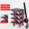 5Pcs Heavy Duty Furniture Lifter Set Straight/Bent Shank Appliance Slider  Cabinet Moving