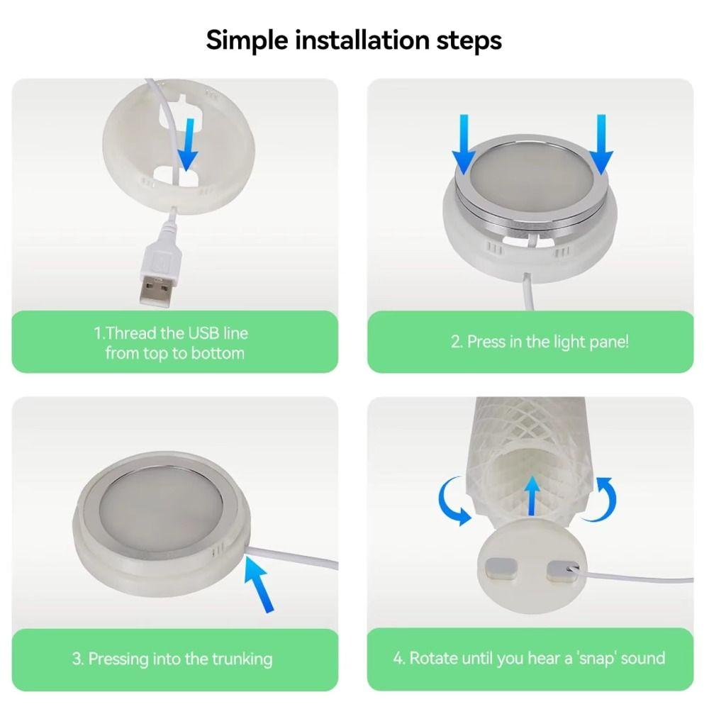 5V Puck Light Set Aluminum Alloy USB Light Kit DIY Lamp Parts 3D Printed Lamp Projects