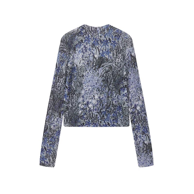 JNBY 2025 Осень Кардиган вязаный с круглым вырезом