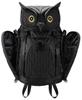 MORN CREATIONS Horned Owl Backpack M Size Black