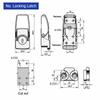 Keys Included Toggle Lock Concealed Cabinet Lock High Quality Hasp Latch  Toolbox