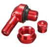 2PCS 11.3mm CNC Aluminum Red  Motorcycle 90 Degree Rim Wheel Tire Valve Stems