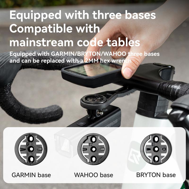 ROCKBROS Bicycle Computer Bracket For IGPSPORT Garmin Wahoo Lightweight High Strength Bike Light Holder Mount Bike Accessories