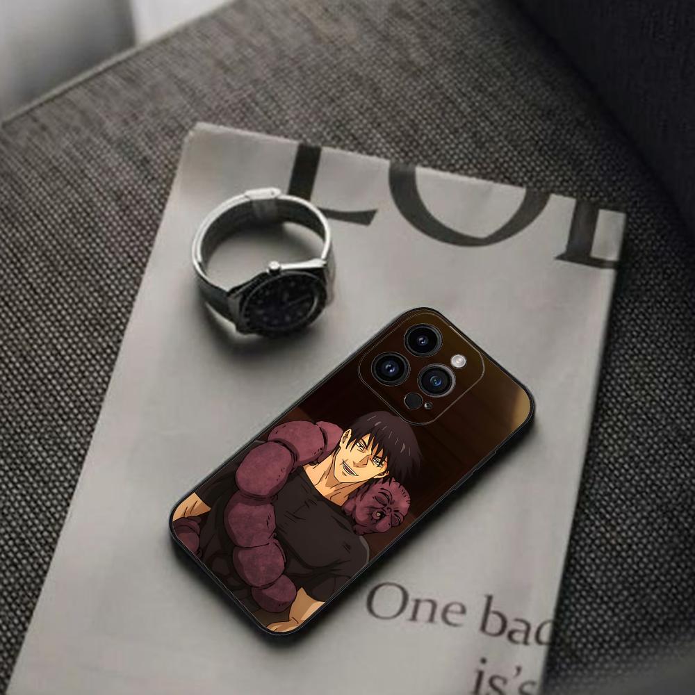 Чехол для телефона Toji Fushiguro Jujutsu Kaisen для iPhone 16 15 11 13 14 Pro Max 7 8 Plus X Xr Xs Max 12mini Черный корпус