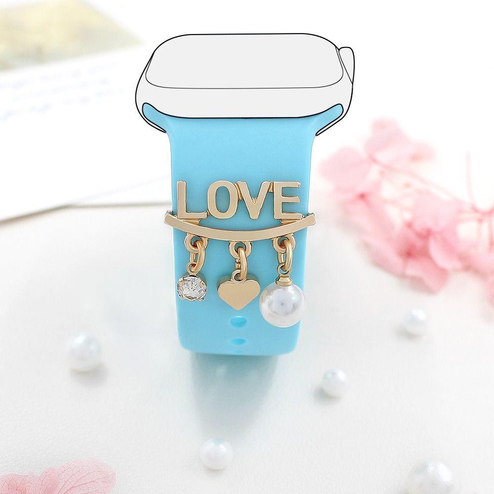 Металлический ремешок для часов, орнамент, браслет, подвески, модное декоративное кольцо, ремешок, аксессуары