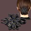 Fashion Flower Large Clip Mom Hair Accessories Hair Clips Simple Rhinestone Diamond Plate Hair Duckbill Clip
