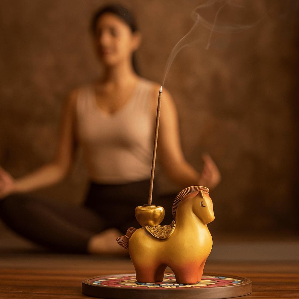 Смола Зодиакальный Пони Пепельница Декоративный Дизайн Креативный Держатель для Благовоний Год Лошади Украшение 2026 Год Лошади