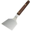 Kanda Kan Okoshi-Kan Stainless Steel Spatula, Medium, Made In Japan, Tsubame-Sanjo, with Wooden Handle, Perfect for Okonomiyaki and Teppanyaki, 065002