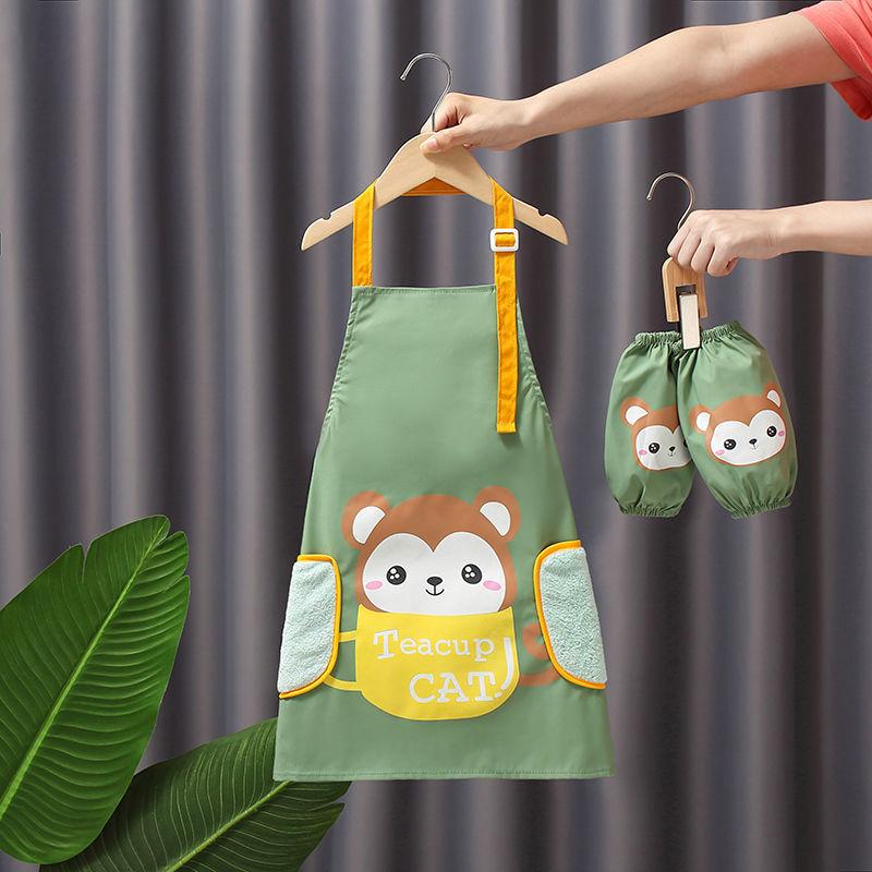 Водонепроницаемый фартук, детская одежда для рисования, ученики начальной школы в кухонных чехлах, защитная одежда для рисования для мужчин и женщин в детском саду.
