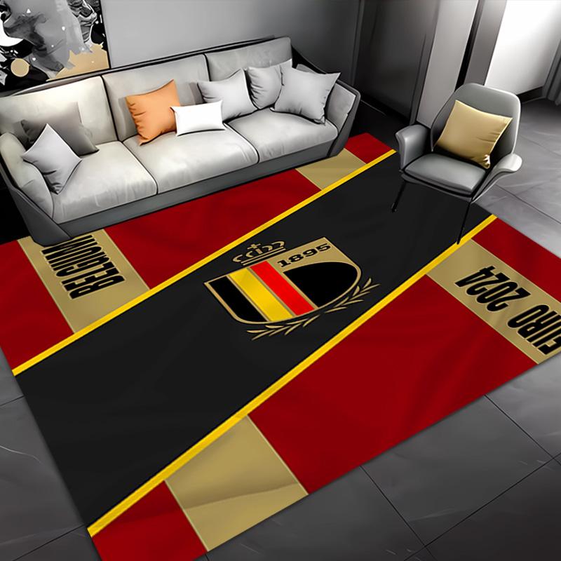 1pc Football club logo Entrance Mat, Non-Slip Mat Area Rug,Room Decor, Outdoor Decor, Kitchen Rug,Doormat - Machine Washable, Easy to Clean