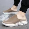 2024 Men Casual Mules Mesh Breathable Flat Slippers Summer Couple Shoes Large Size Loafers Fashion Shoes Men Street Slippers