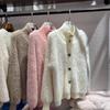 2026 Женский Кардиган Свитер Куртка из Искусственного Меха Вязаный Корейский Стиль Женские Свитеры Осень Женская Одежда Винтажная Вязаная Одежда Наряды с V-образным вырезом