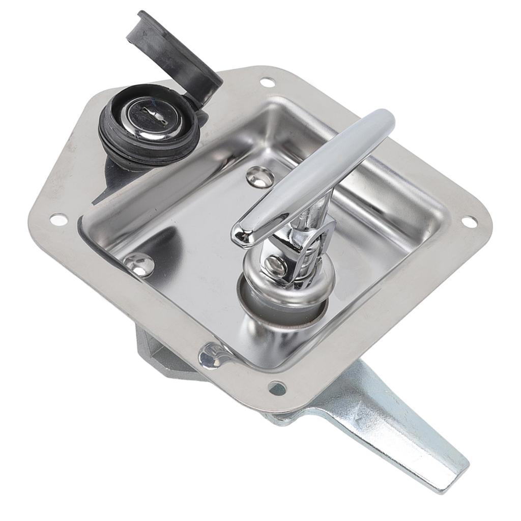 T Handle Latch Stainless Steel Polished Appearance Truck Toolbox Lock Tool Box Latch for Electrical