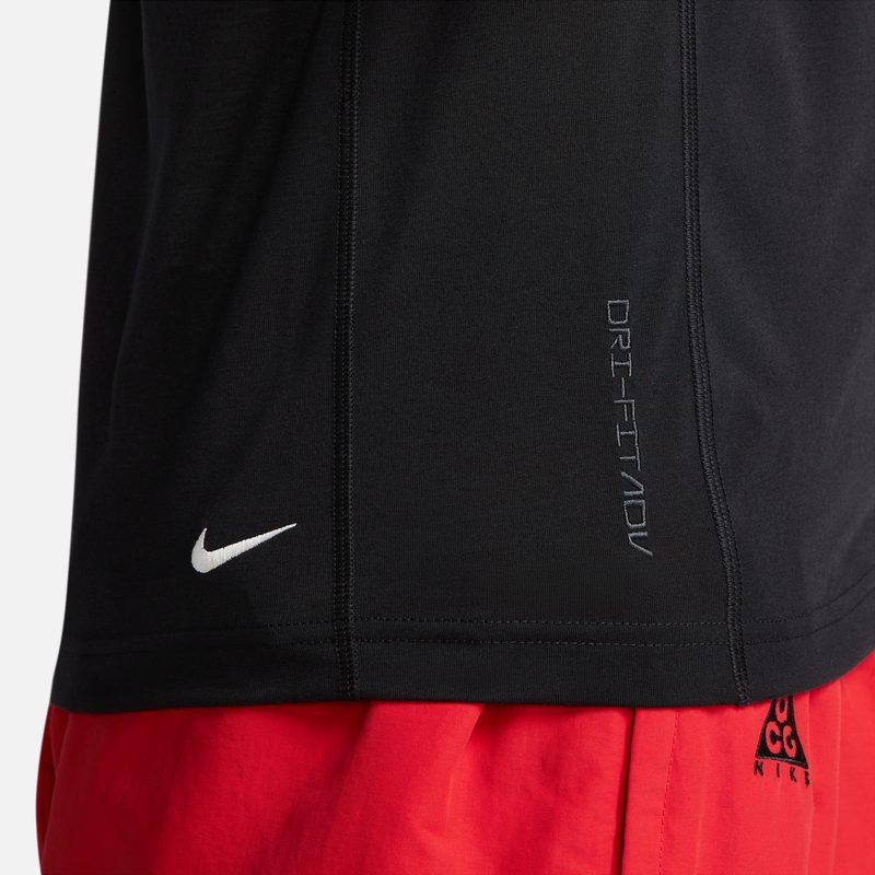 Nike ACG T Shirts Men's Black Crew Neck Moderate DX7883-010