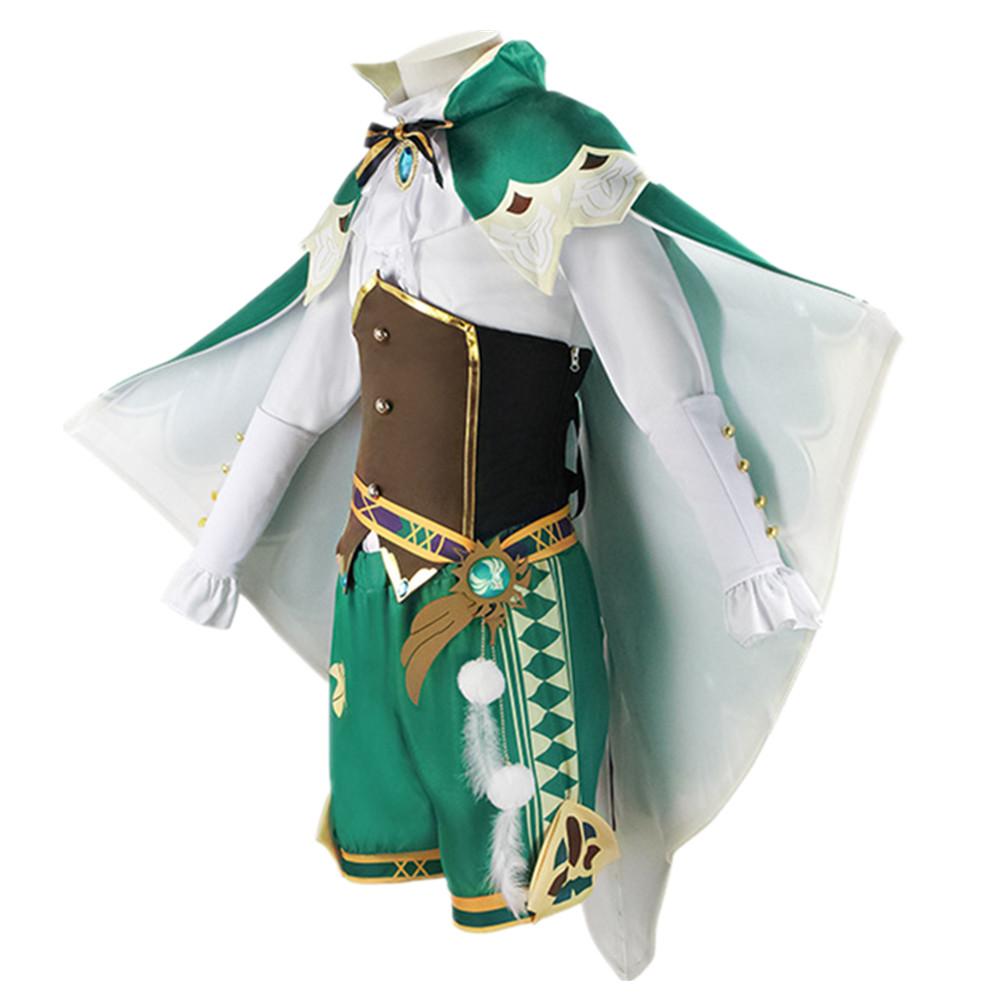 Venti Косплей Костюм Барбатос Униформа Костюм Аниме Хэллоуин Карнавальная Одежда Для Женщин Игра