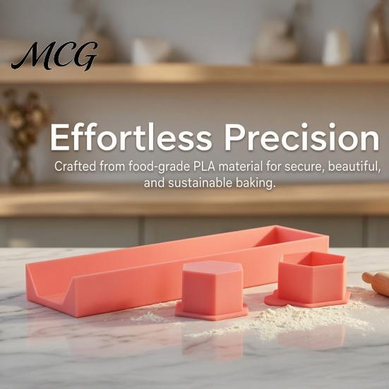 Eco-friendly Baking Mold Hexagonal Cake Mold, Durable PLA Biscuit Non-Deformable Easy 3D Clean Tool, for Uniform Flat Cookies And Biscuits Batch