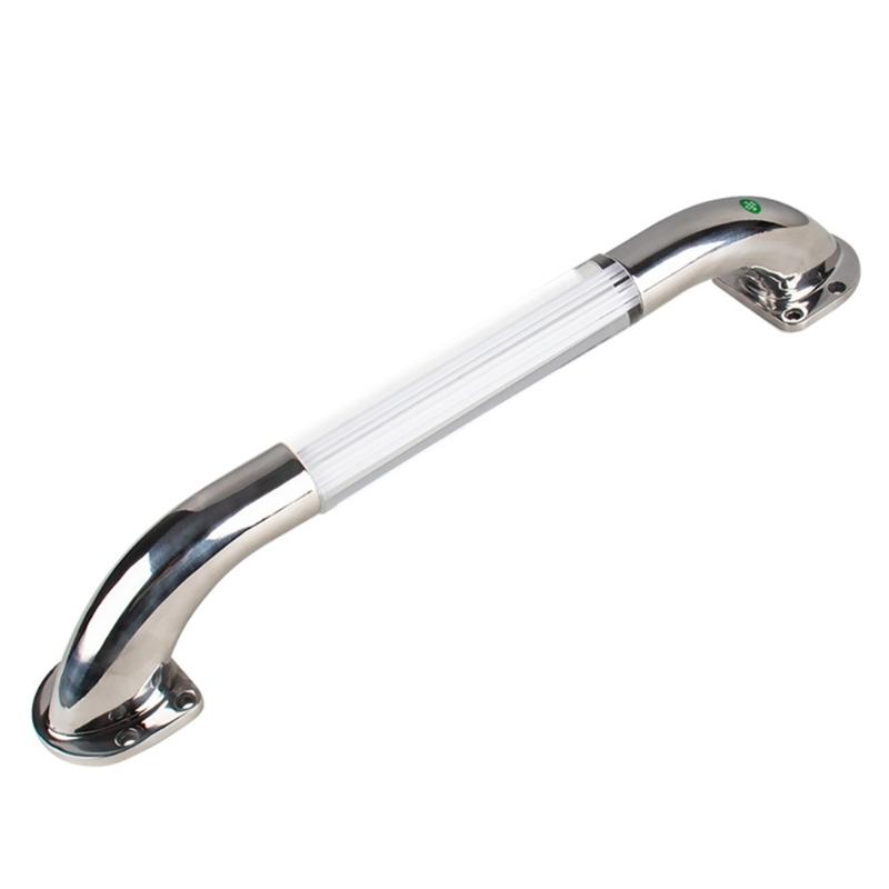 RVs Handrail Grip Integrated Led Light 12V Stainless Steel Handle Deck Handrail