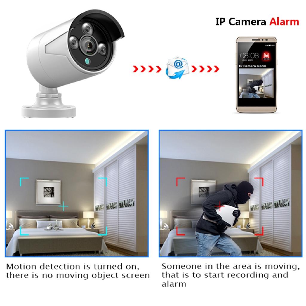 HB624 H.265 4MP 1080P IP-камера безопасности POE ONVIF Открытый IP66 Водонепроницаемая видеокамера видеонаблюдения P2P