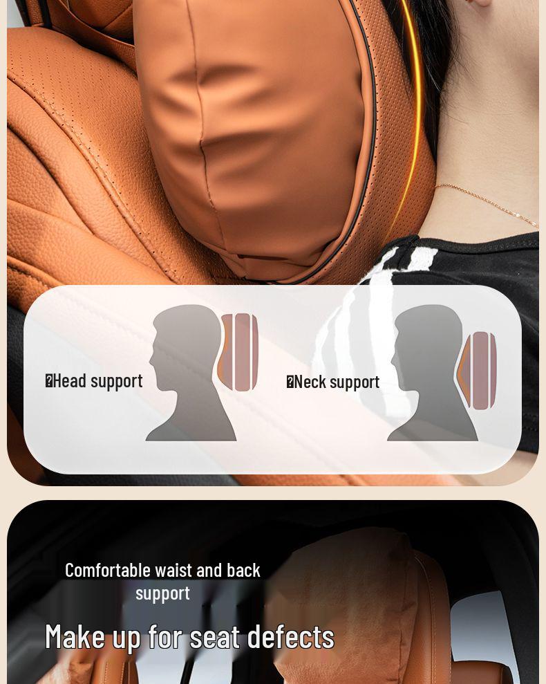 Compatible with car headrests, backrests, S-Class Maybach M9 seats, lumbar and neck supports, and car pillows.